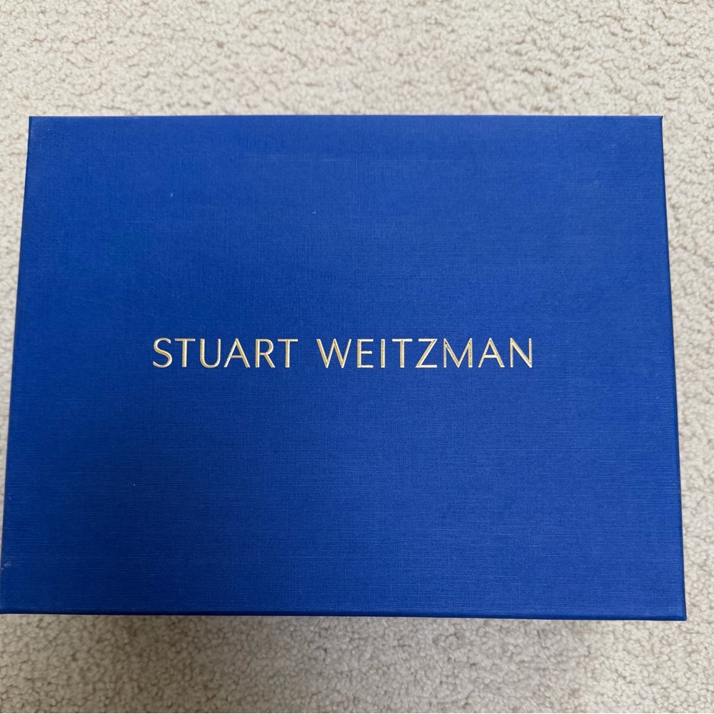 Stuart Weitzman Black Suede Platform Sandals - Picture 6 of 7